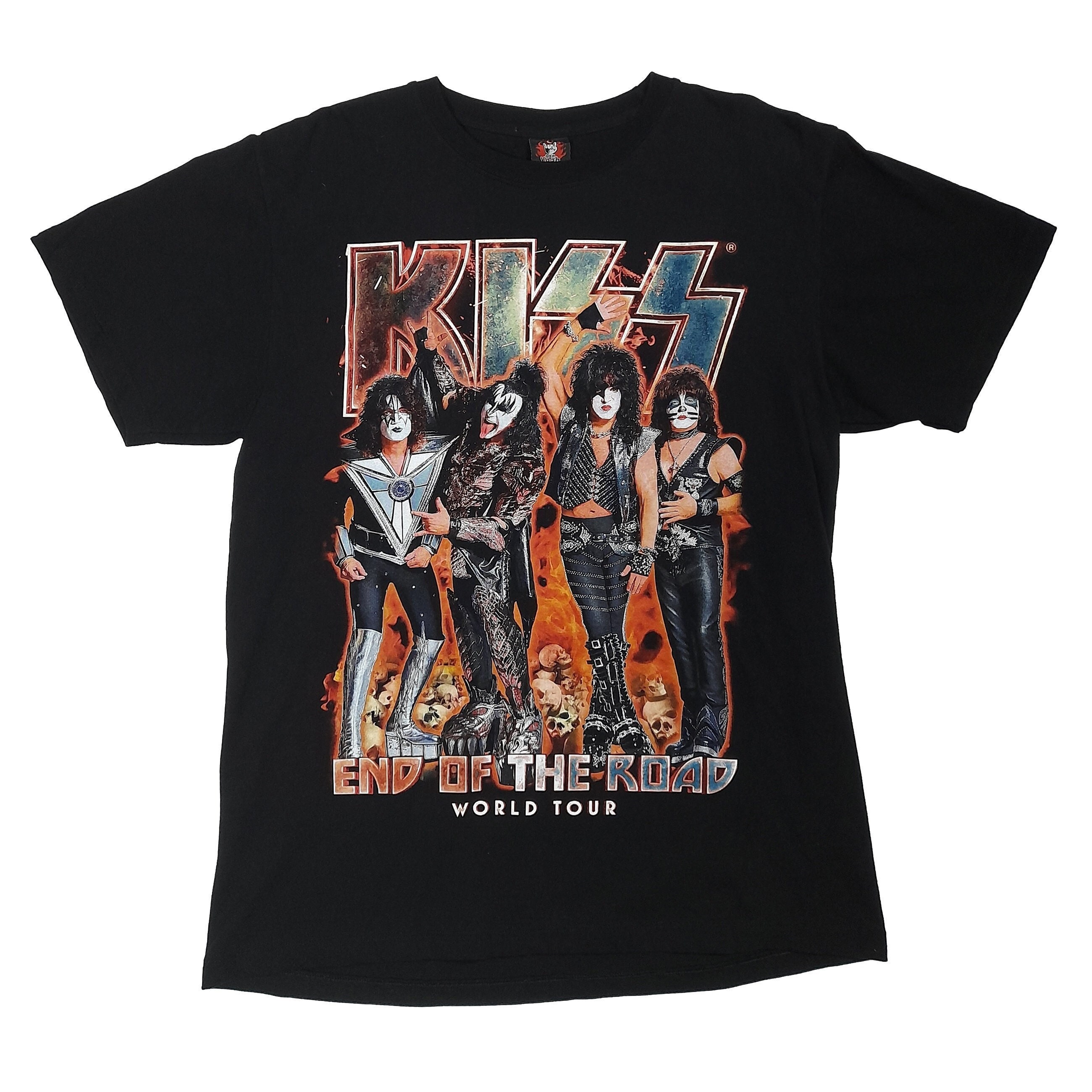 KISS End of the Road World Tour Front & Back Big Print Black - Etsy