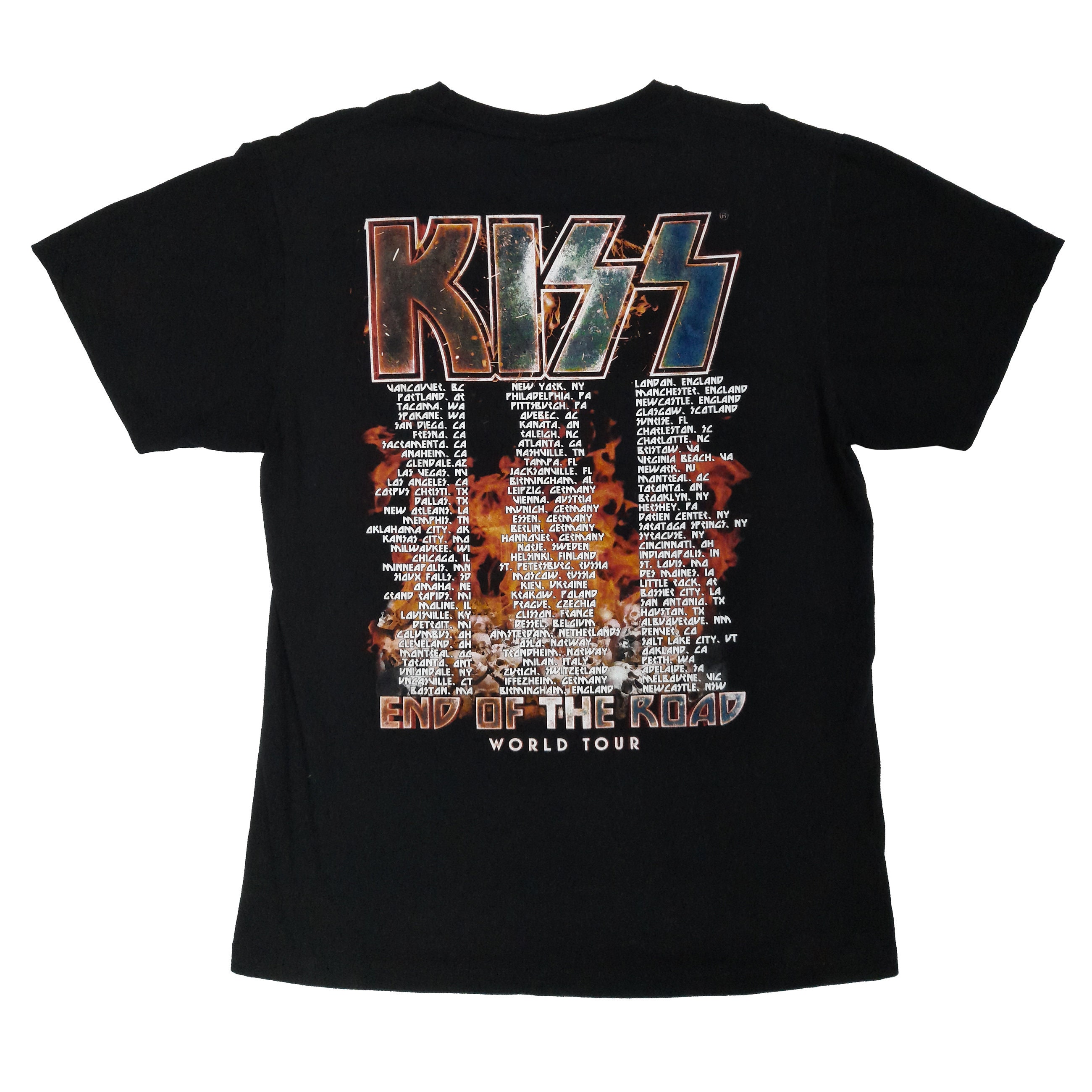 Kleding Gender-neutrale kleding volwassenen Tops & T-shirts T-shirts Authentiek Vintage KISS Tour T-shirt 1986 