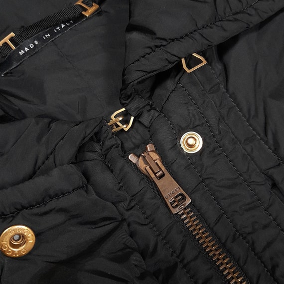 Vintage GUCCI Luxury Fashion Full Zip with Snap B… - image 5