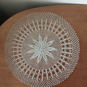 Linen Crochet Doily