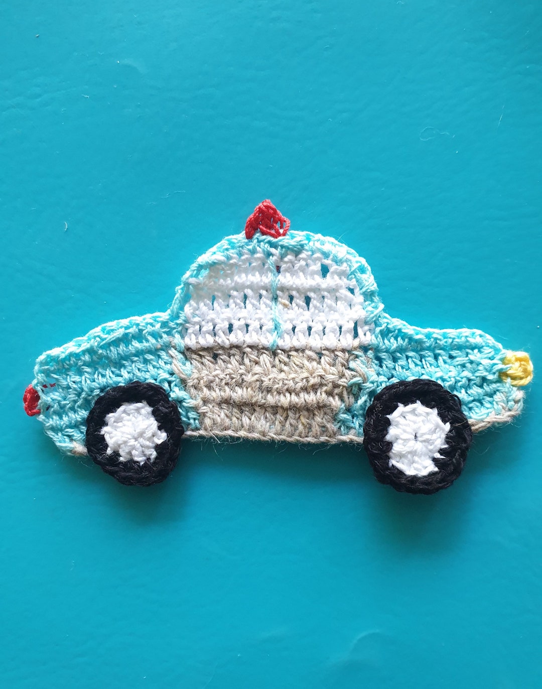 Crochet Applique Car Applique Crochet Car Applique Crochet Etsy