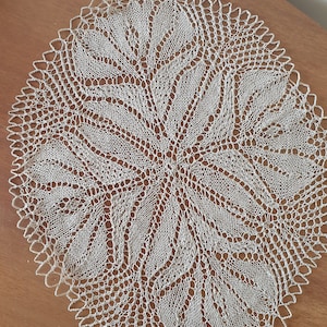 Hand Crochet Linen Doily