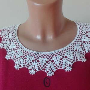 Detachable Collar, Handmade, Crochet, Cotton