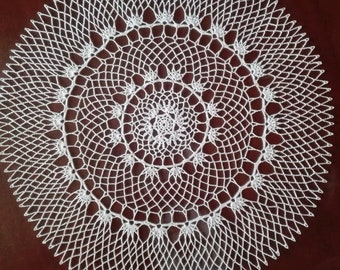 16 in crochet tablecloth, crochet doily, lace crochet doily, crochet doilies, gift, table centerpiece, napkins, lace doilies