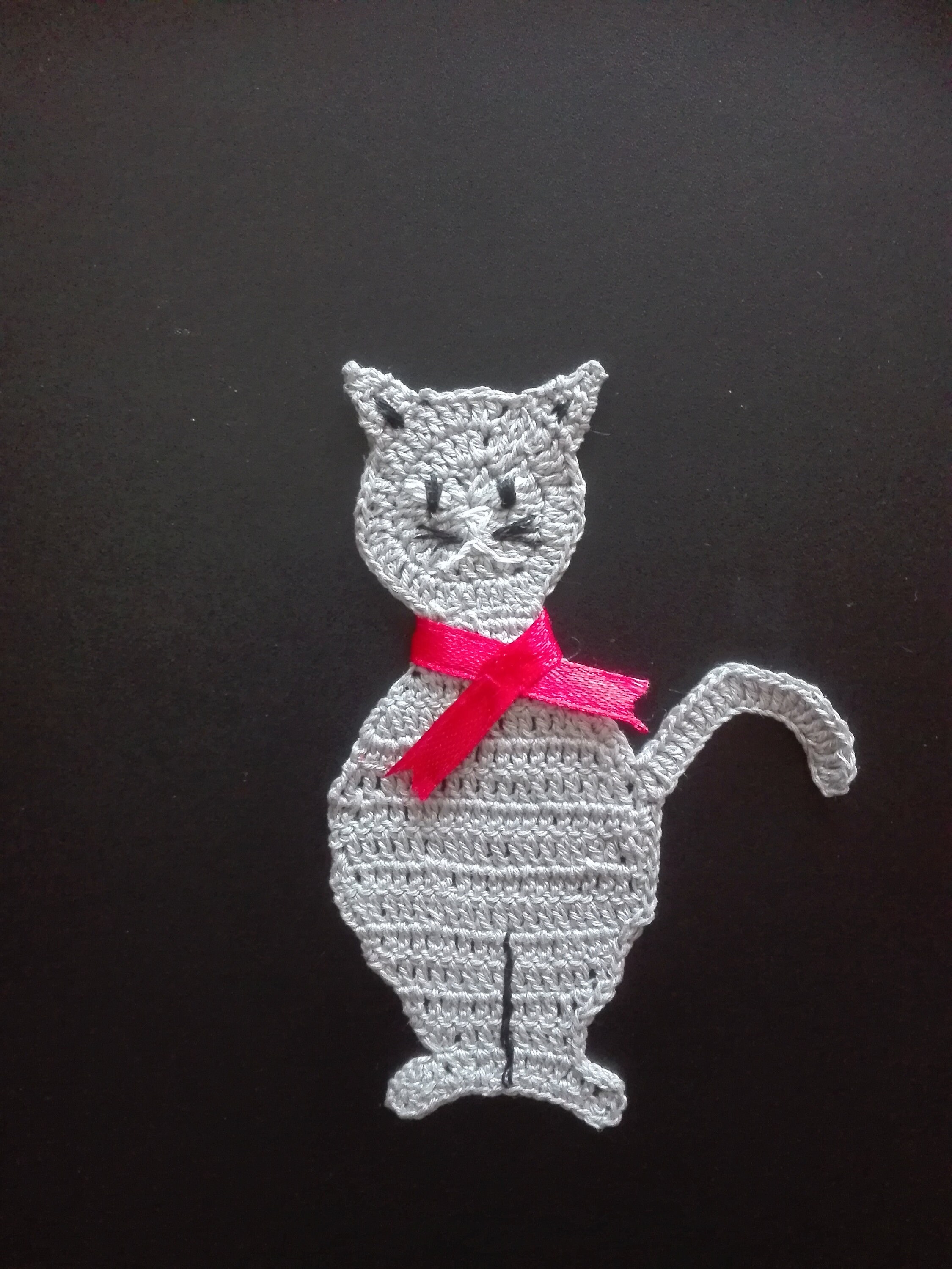 Crochet applique crochet cat applique crochet animal Etsy