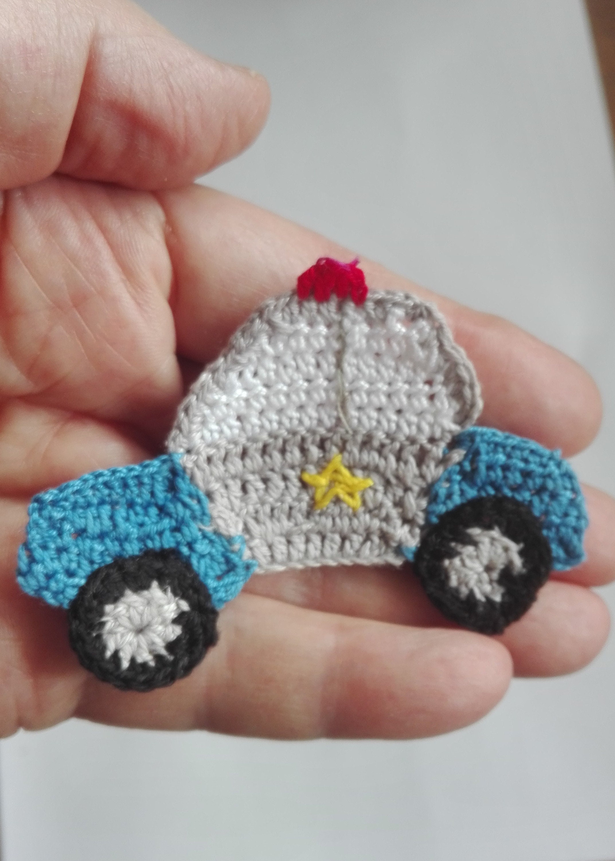 Crochet applique car applique crochet car applique crochet Etsy
