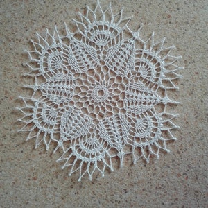 Square or round small crochet doily of same design, lace crochet doily, crochet doilies,  coasters,  crochet napkin, table centerpiece
