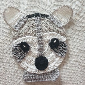 raccoon wild animal applique