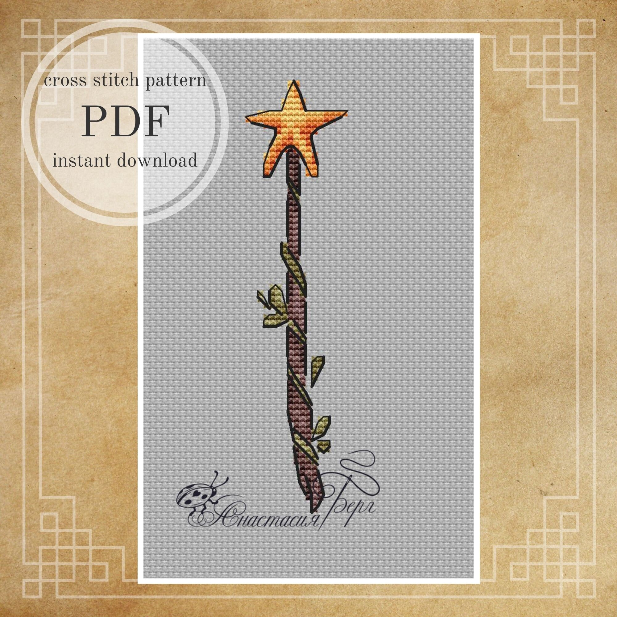 Magic Cross Stitch Pattern PDF Instant Download Fantasy Cross | Etsy