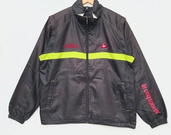 Vintage Lecoq Sportif Sweater Jacket Sweatshirt Big Logo Pullover Jacket Hip hop Streetwear jacket TTS Small Refer Measurement