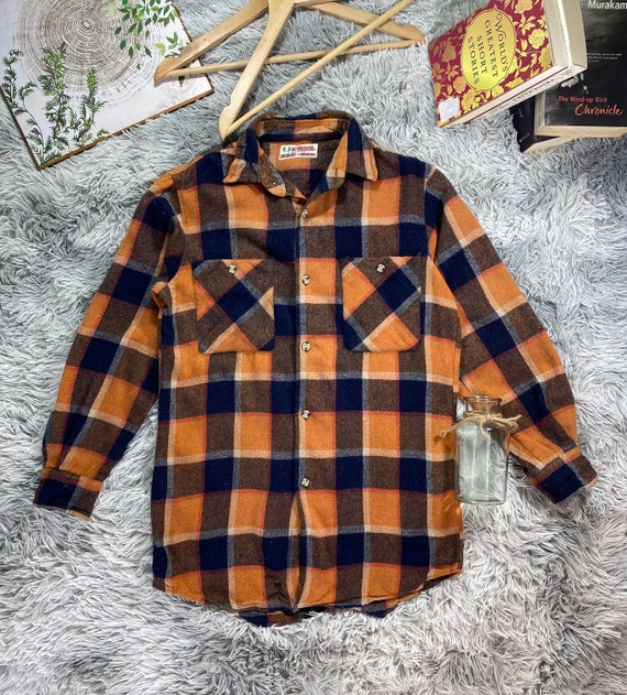 Vintage mcgregor Flannel Shirt Fashion Brand Long 