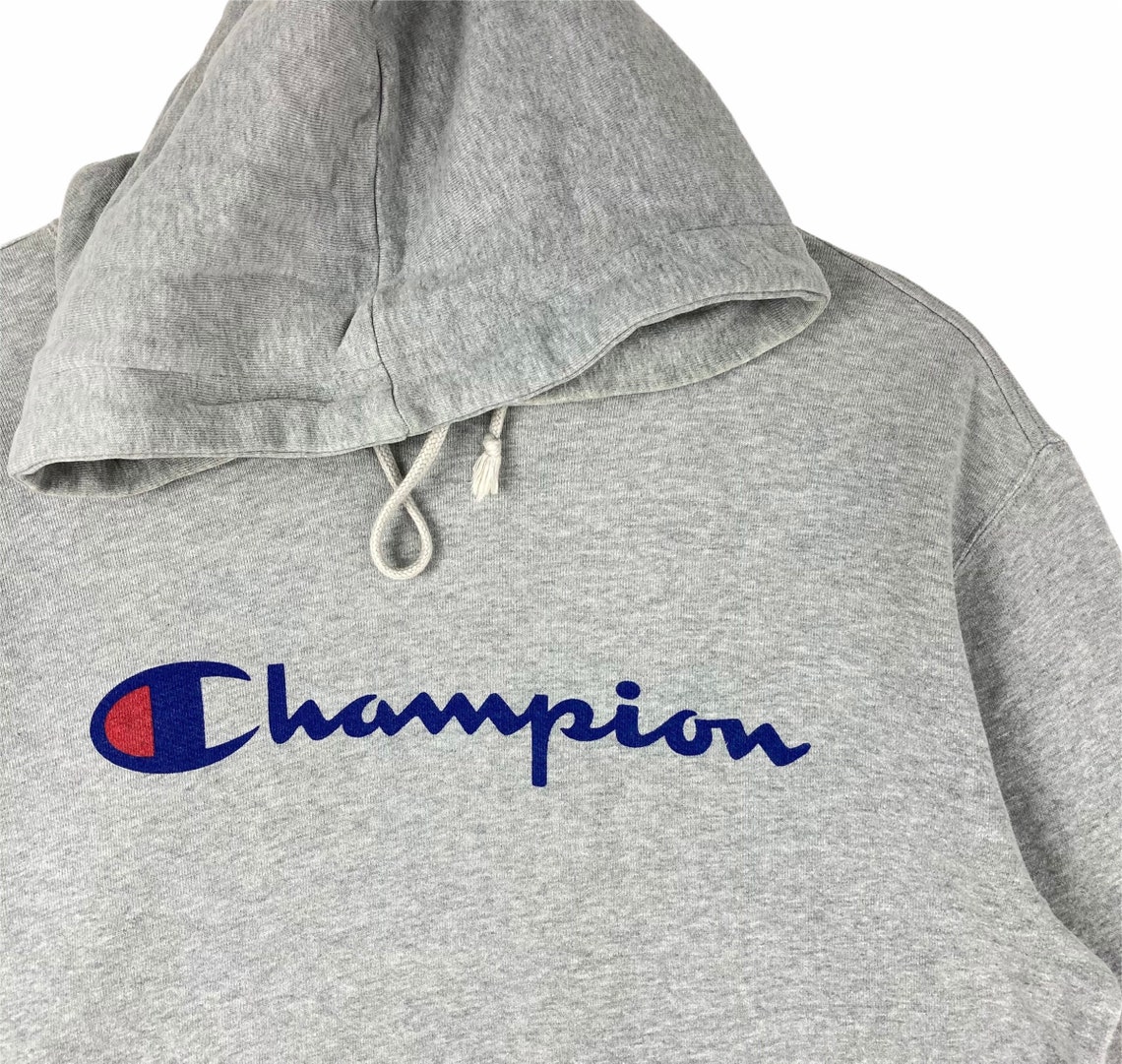 Vintage Champion USA Big Logo Hoodie Spell Out Sweatshirt nice | Etsy