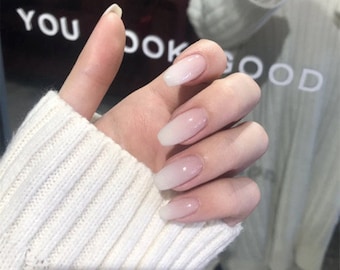 Short Fake Nails Etsy