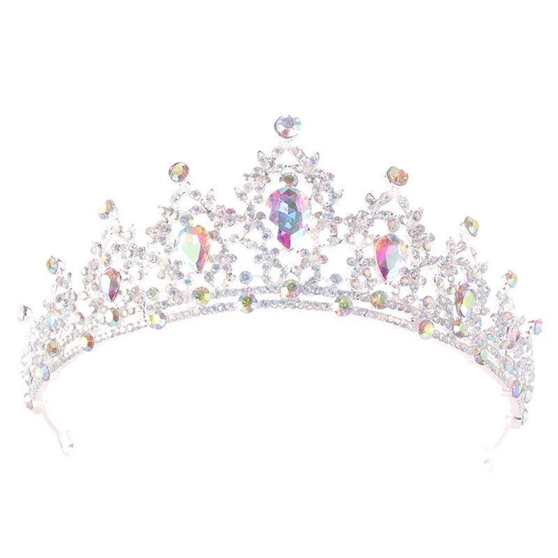 Rhinestone Crystal Tiara Crown De Noiva Headpiece Bridal Head | Etsy