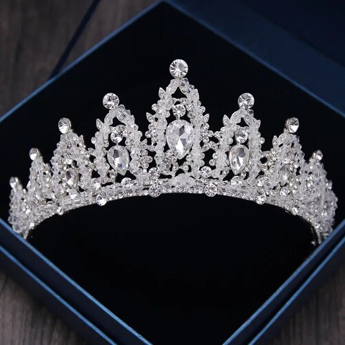 4cm High Kids Flower Girl Baby Full Crystal Circle Round Mini Tiara Crown 