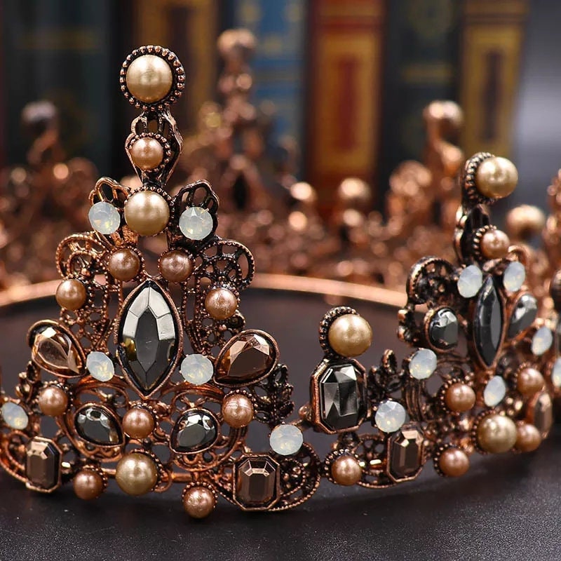 Baroque Wedding Crown Bridal Crown Queen Style Wedding - Etsy