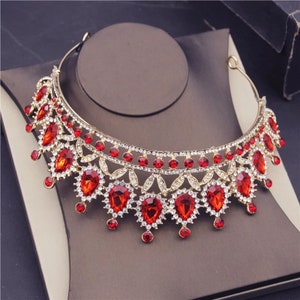 Handmade Princess Crystal Water Tiaras Crown Necklace Earrings - Etsy
