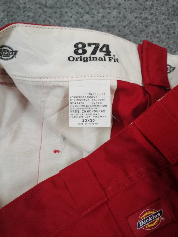 Vintage 90s DICKIES Pants Made in Honduras 100% Cotton 874