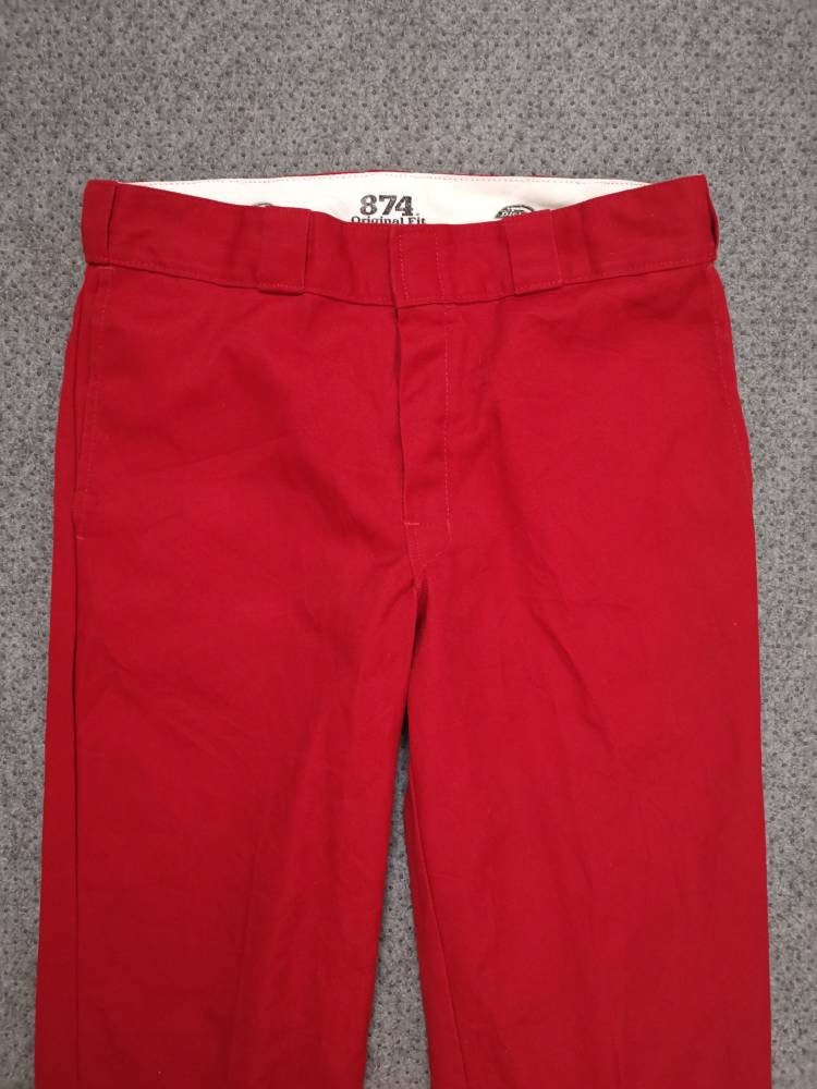 Vintage 90s DICKIES Pants Made in Honduras 100% Cotton 874