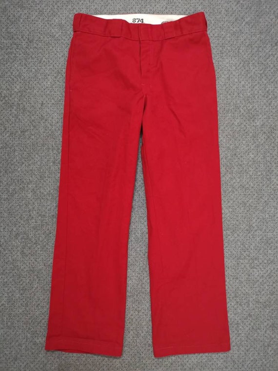 パンツ Dickies 90S 8740BK32x30 MADE IN HONDURA Vintage 90s DICKIES Pants Made in Honduras 100% Cotton 874