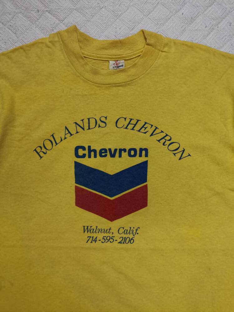 Vintage 90s CHEVRON Tshirt Standard Oil company USA Oil and Etsy