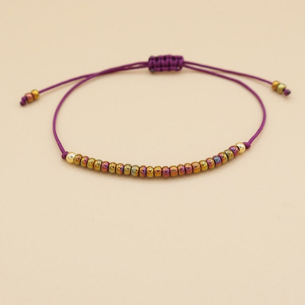 filigranes Armband, aubergine