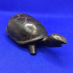 Vintage Hand Carved Ironwood Turtle Figure