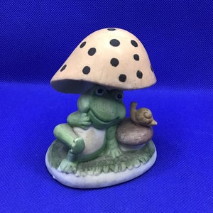 Vintage UCGC Anthropomorphic Frog under a Mushroom
