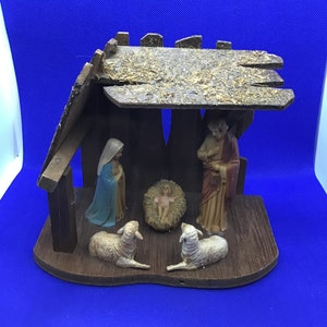 Vintage Nativity Set Holy Family Christmas Decoration