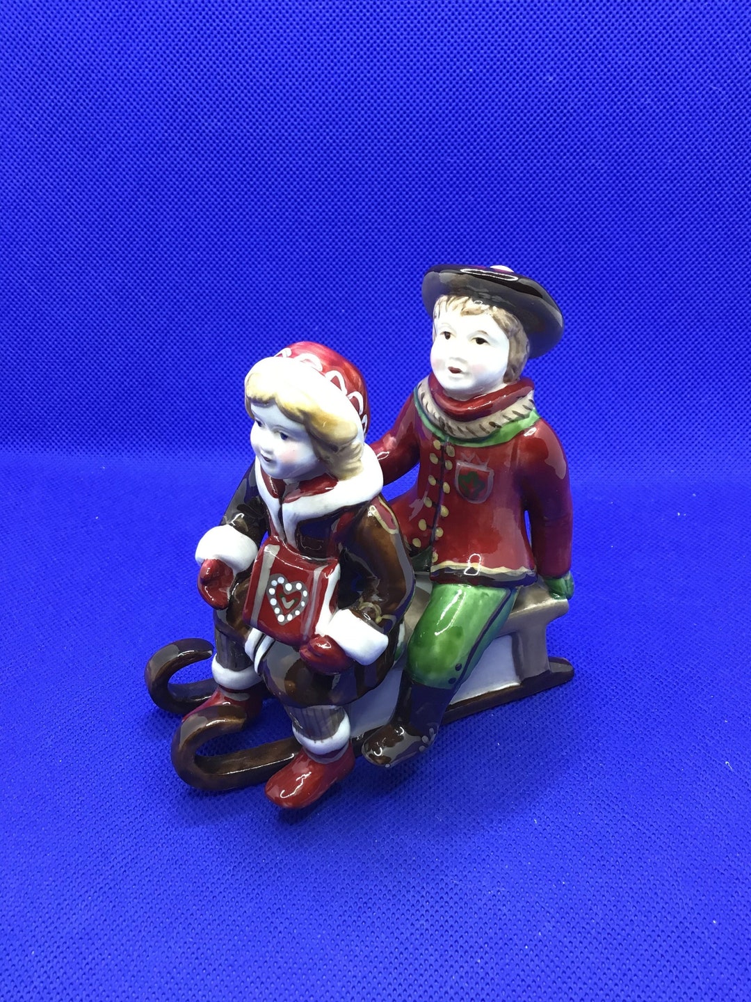 Villeroy & Boch Winter Joy Sledding Children Etsy