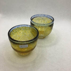 Kosta Boda Bertil Vallien Miniature Art Glass Bowls &#39;&#39;Antikva&#39;&#39;, Set of 2 Bertil Vallien &#39;Antikva&#39; Kosta Boda Miniature Bowl Vases