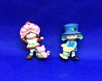 Strawberry Shortcake PVC Miniatures: Custard & Blueberry Muffin, 1983 Collectibles