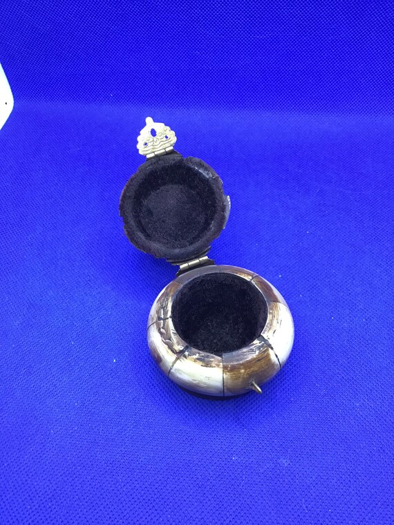 Unique Trinket Box - Bone Inlay with Embossed Bra… - image 7