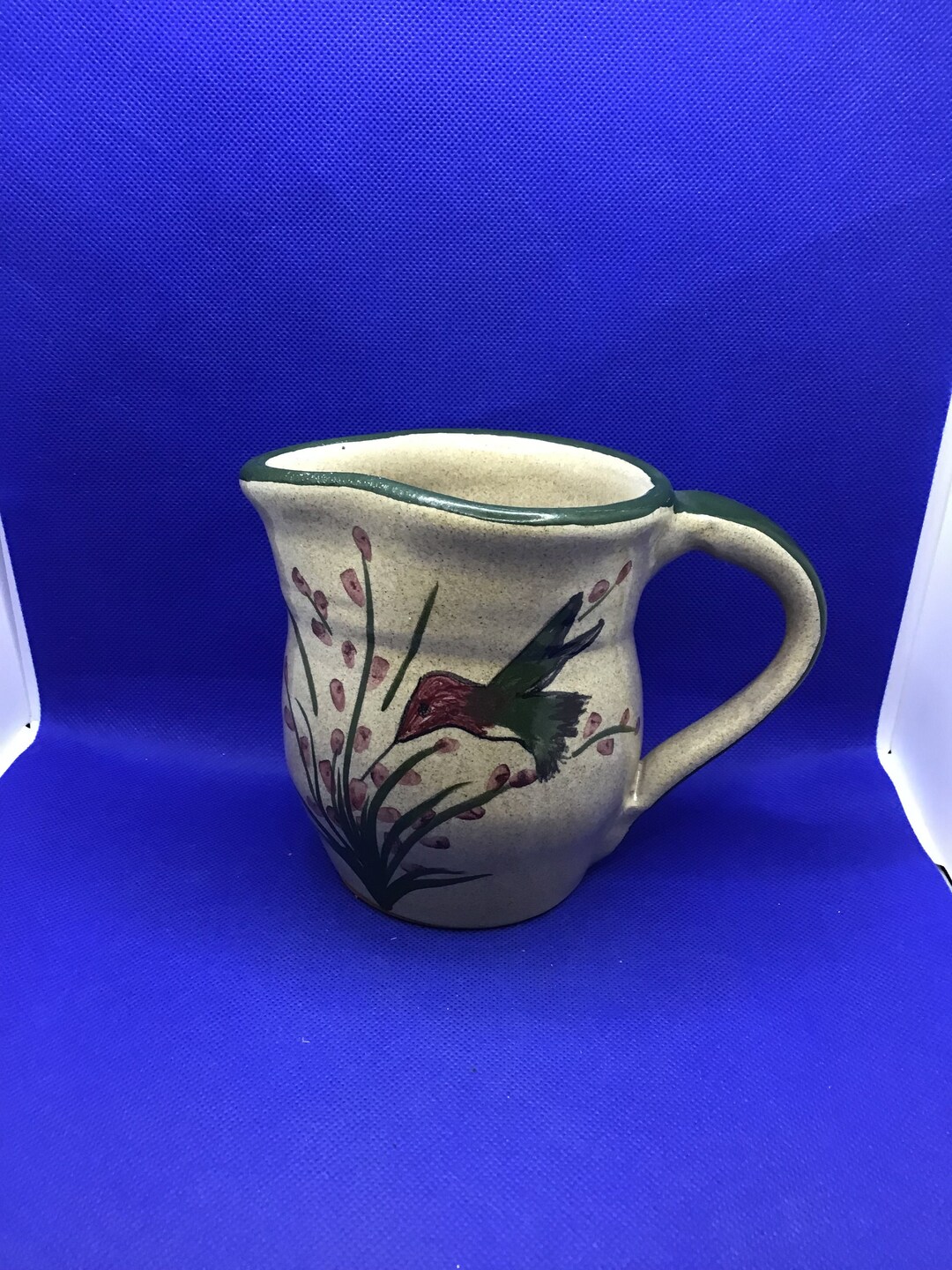 Vintage Pigeon Switch Pottery Pitcher/jug With Hummingbird - Etsy