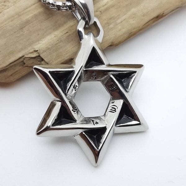 Star of David, Magen David pendant, star of David necklace, necklace for men, women