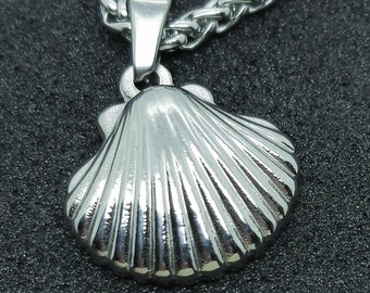 シェルペンダントネックレス シルバー クラムシェル コケット シー
