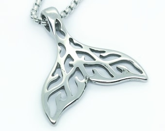 Sterling Silver Wale Tail Necklace Sterling Silver Wale Tail Necklace