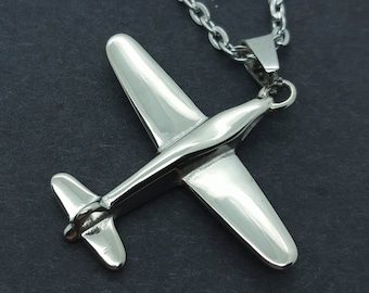 Collana con ciondolo aereo, regalo per viaggiatori, ciondolo volante per uomo e donna