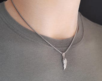 Angel Wing Necklace: Feather Pendant, Symbol of Love
