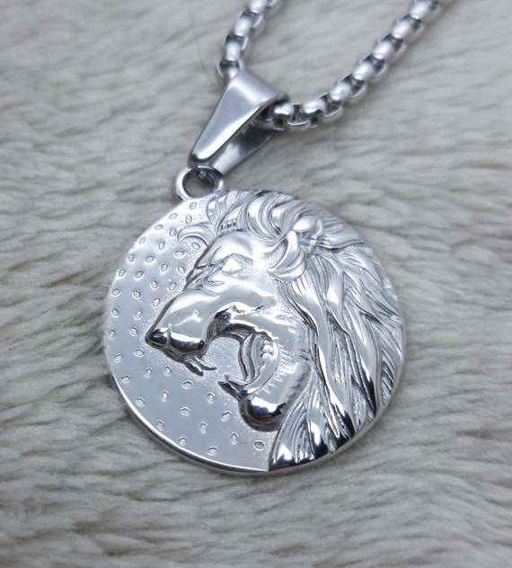 Fashion Mens Jewellery Lion Head Necklace Pattern Carving Necklace Animal  Necklaces For | Jumia Nigeria