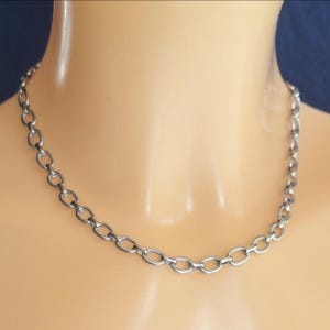 Collar de cadena gruesa tipo eslabón: gargantilla estilo boho punk