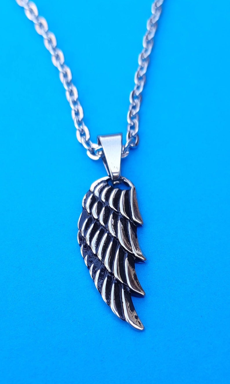 Wing Pendant Necklace Angel Wing Necklace Bird Wing Pendant Etsy UK