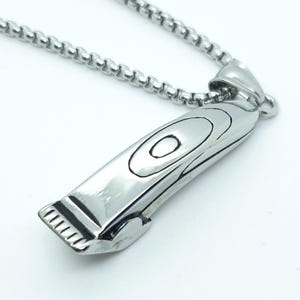 Hairdressers necklace, hairstylists clippers pendant necklace, barbers clippers pendant, necklaces for hairdressers