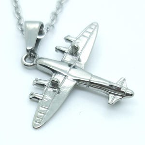 Aeroplane necklace small plane pendant travel charm necklaces for men women