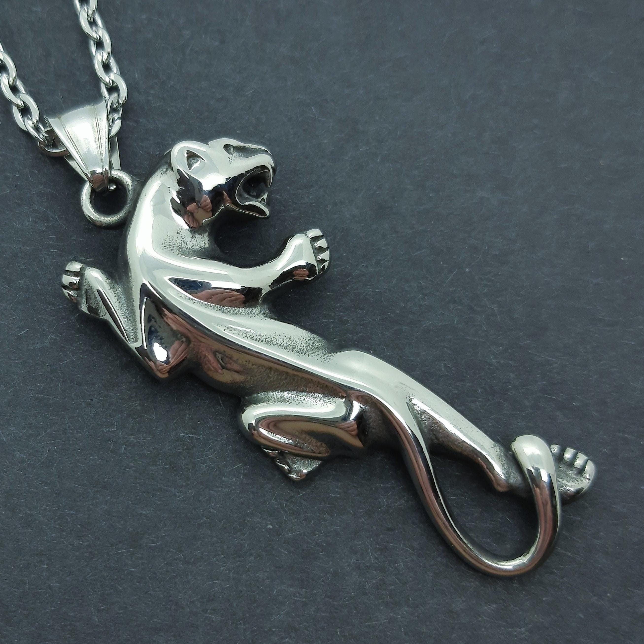 Pendentif Jaguar En Argent 925 - Neuf Avec étiquettes