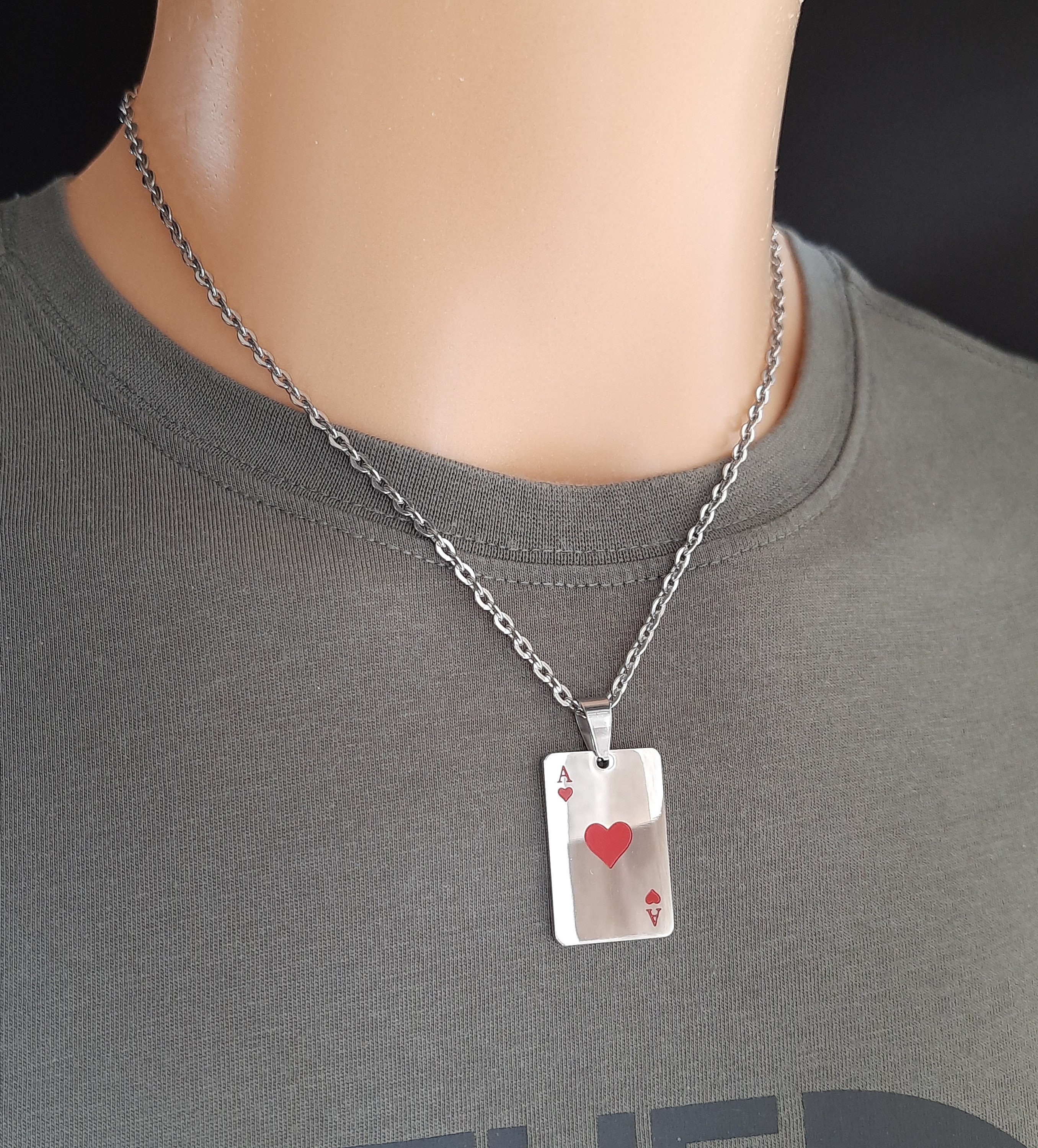 Collana Dog Tag Militare Uomo In Lega Argento - Accessorio Stile Militare Regalo Perfetto - Foto 2