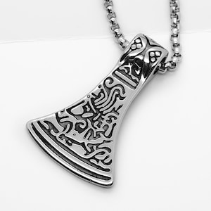 Viking axe necklace axe head pendant Norse viking jewellery for men