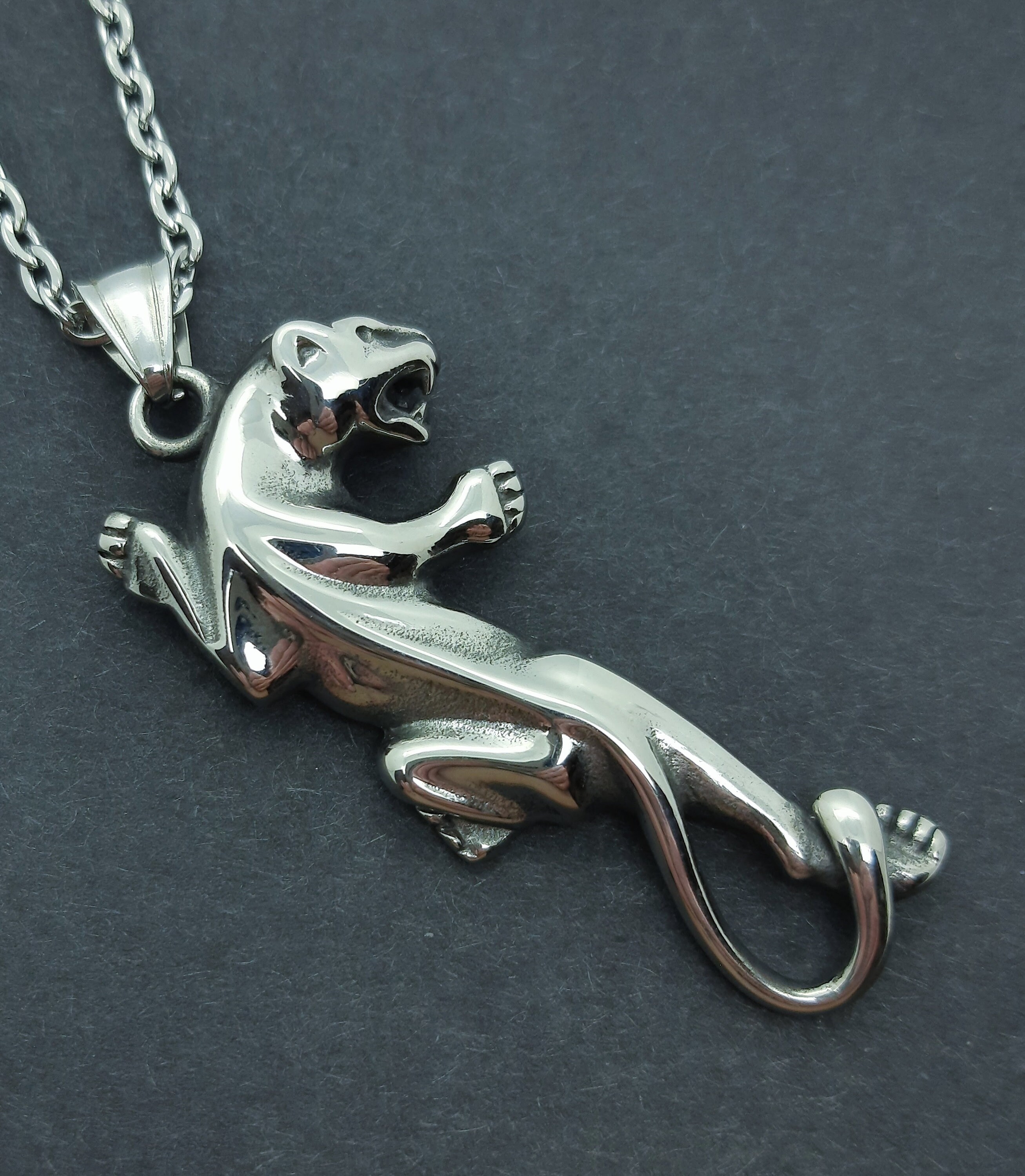 Jaguar Necklace Mens Fashion Necklace Jaguar Pendant Panther Jaguar Necklace Mens Fashion Necklace Jaguar Pendant Panther