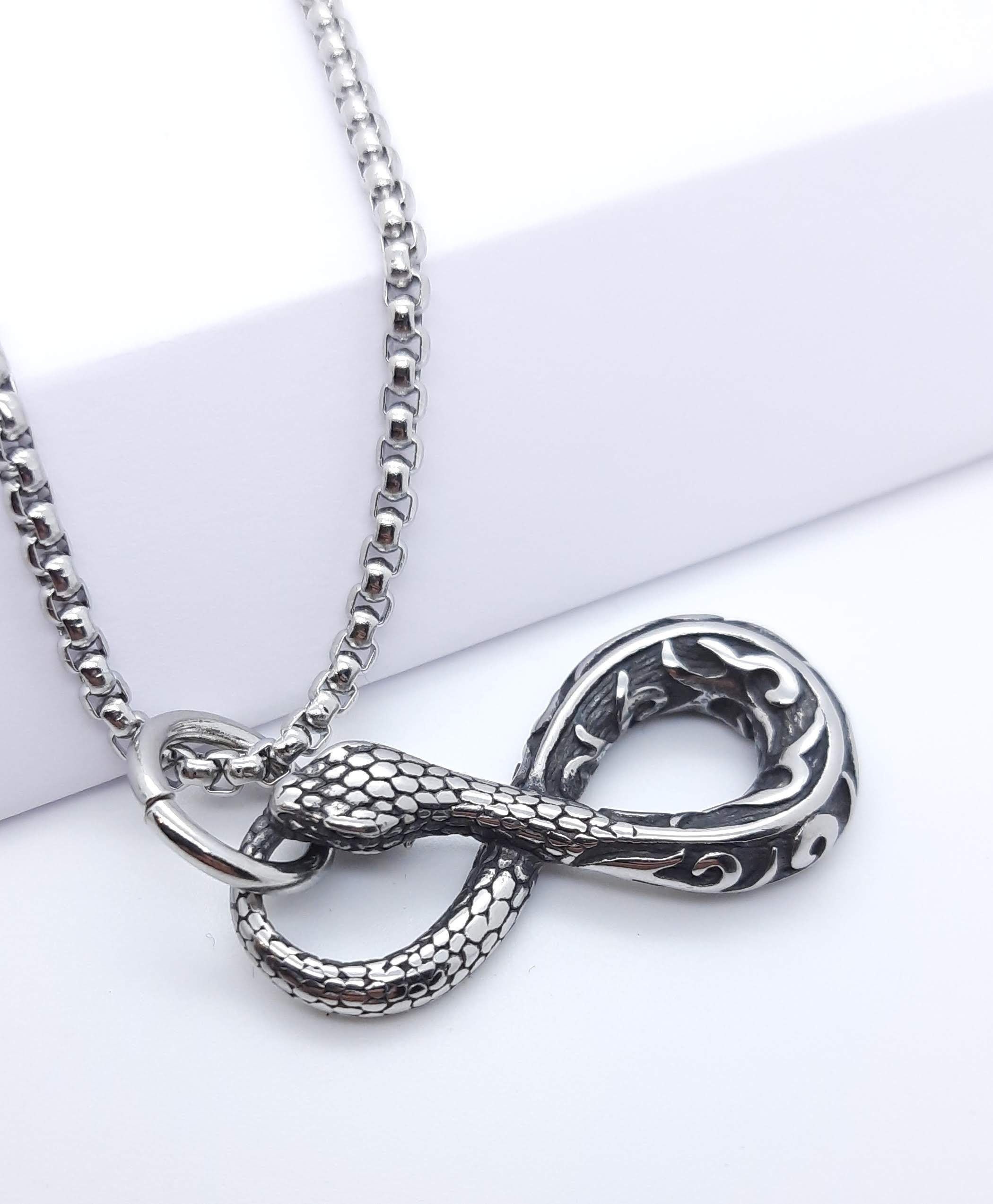 Infinity snake best sale necklace