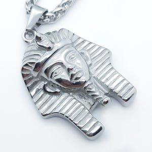 Pharaoh king pendant necklace Tutankhamun ancient Egyptian jewellery accessory mens necklace
